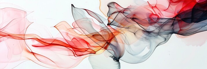 Abstract Watercolor Art With Dynamic Forms, In Flowing Lines And Vibrant Hues, Suggesting Movement And Energy , HD Wallpapers, Background Image