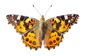 Genuine Depiction: Butterfly Beauty Presentation Isolated On Transparent Background