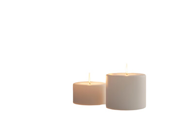Actual View: Personalized Candle Presentation Isolated On Transparent Background