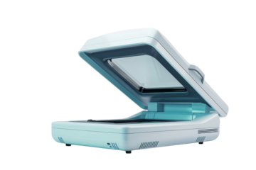 Modern Document Scanning Collection Isolated On Transparent Background