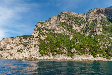 The wonderful island of Capri, amalfi coast, bay of naples, italy