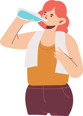 drink modern style cartoon character illustration