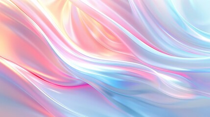 Fototapeta premium Abstract background with flowing pastel colors in a dynamic and fluid 3D design.