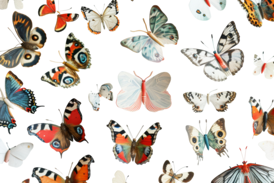 Creative Wall Decal Designs Isolated On Transparent Background