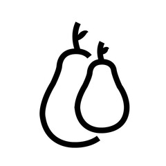 Avocado Icon, Ideal for Health and Food Illustrations