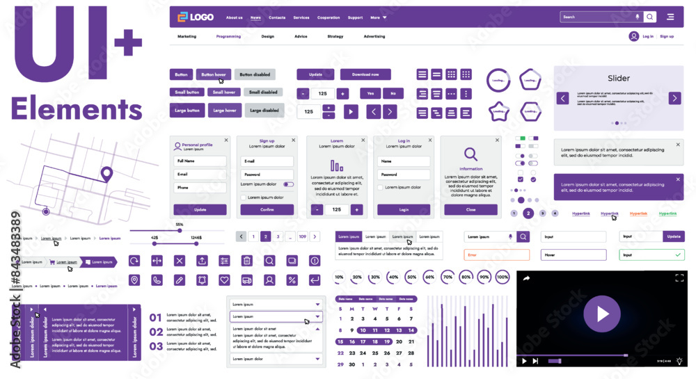 Poster these graphic components provide a comprehensive approach to the development of interfaces that meet