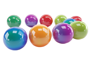 Premium Sensory Balls Photography Isolated On Transparent Background