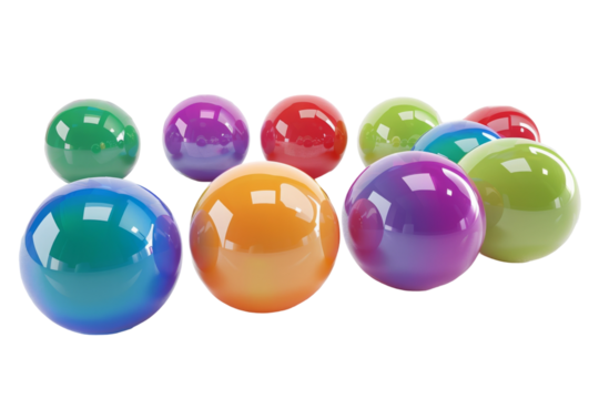 Premium Sensory Balls Photography Isolated On Transparent Background