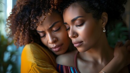 Friends Offering Comfort and Support During Difficult Times