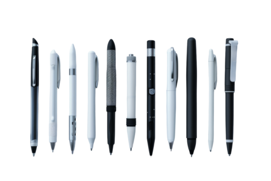 Smart Pens Isolated On Transparent Background