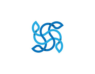 SS boutique nature logo design idea. 