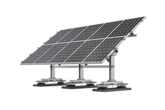 Solar Tracking Systems: Optimizing Energy Capture Isolated On Transparent Background
