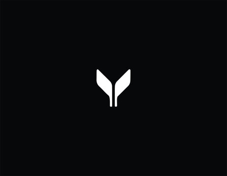 Letter Y or V logo icon design template elements. Usable for Branding and Business Logos.