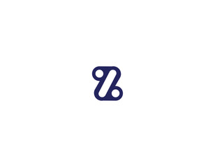 Premium Vector Z Logo, Beautiful Logotype design for luxury company branding. Elegant identity design in blue 