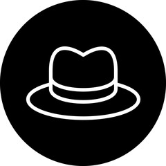 Sun hat Icon Style