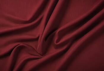Fototapeta premium a close up of a red fabric with a very large amount of folds