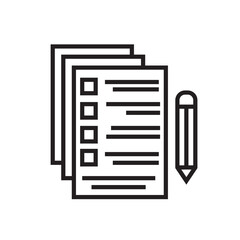 Paperwork Icon, Suitable for Office and Administrative Themes