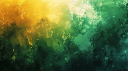 Fototapeta premium Green and Yellow Abstract Art background
