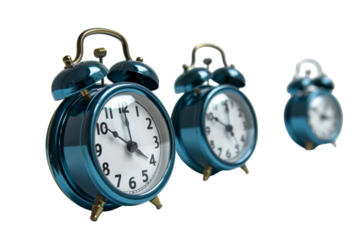 Solitude in Time Management: Task Timers Close-Up Isolated On Transparent Background