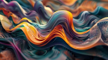  3D Rendering of random turbulence in conceptual relevance to art, creativity and design,