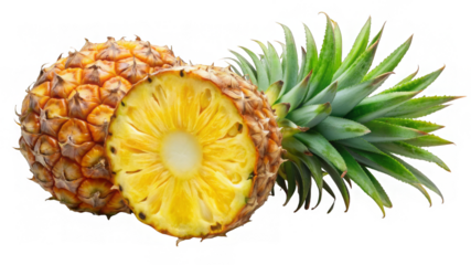 pineapple on a transparent background.