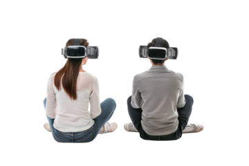 Genuine Snapshot: Virtual Couples Therapy Session Close-Up Isolated On Transparent Background