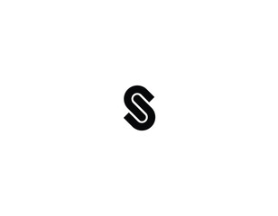 Letter S SS Logo Design Simple Vector template with eps 10