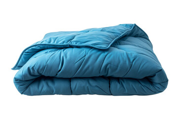 Solitude in Comfort: Weighted Blankets Close-Up Isolated On Transparent Background