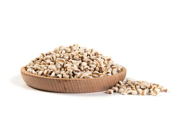 job's tears isolated on white background