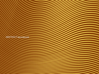 Fototapeta premium Abstract shining wave lines on brown background. Dynamic wave pattern. Modern wavy lines. Futuristic technology concept, for banners, posters, brochures, flyers, certificates, websites, etc.