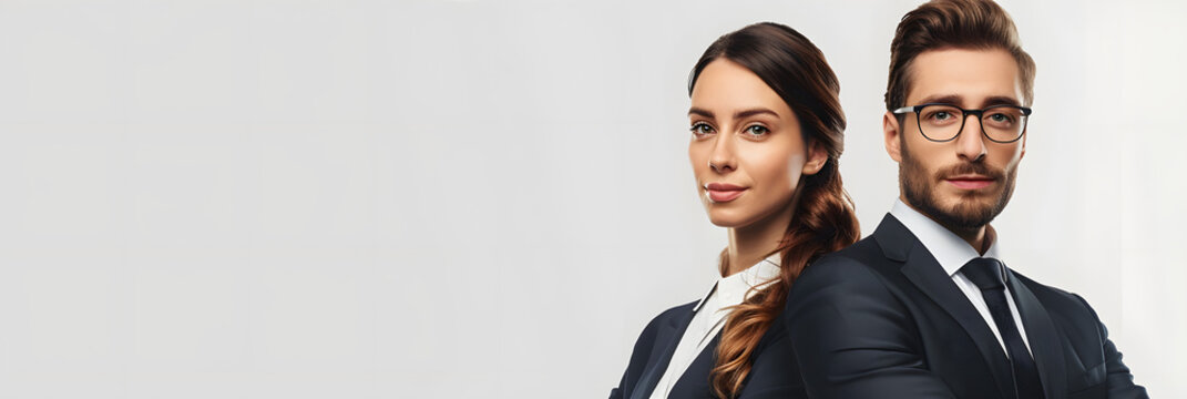 simple banner for a law firm on white background style photostock