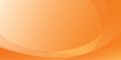 Modern light orange abstract background vector with geometric curves with copy space for design