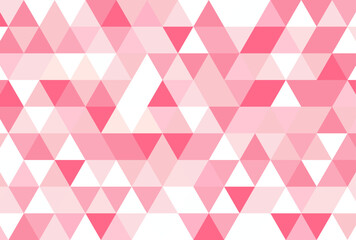 背景イラスト_三角形モザイク_ピンク