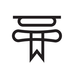 Education Scholarship Icon, Ideal for Learning and Academic Illustrations
