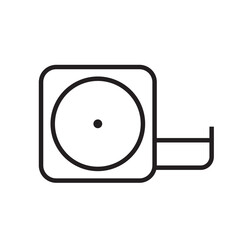 Measure Tape Icon, Ideal for Construction and DIY Illustrations