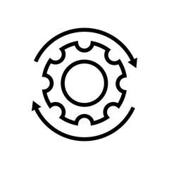 Processing Icon, Great for Workflow and Automation Designs