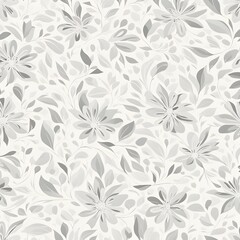 monochrome abstract floral seamless