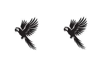 Macow vector silhouette illustration