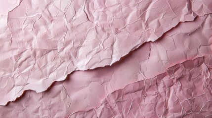 Pale Pink Crumpled Paper Texture Background