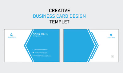 Creative modan business card templet with maltipul
colours variation