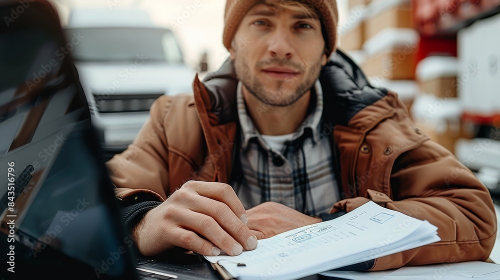 Poster invoicing the customer and managing expenses incurred for carrier services used during transportatio