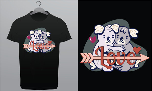 Valentine's Day T-shirt royalty-free vector image 