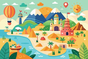 background with buildings and nature