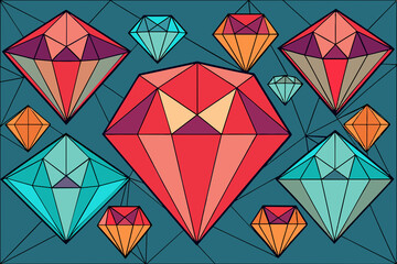 A tessellation of diamonds and triangles