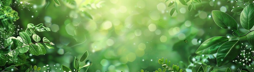 Obraz premium Sustainable lifestyle, ecofriendly technology, organic and biodegradable, green digital background, zerowaste innovation