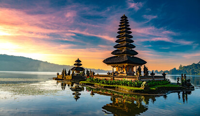 Ulun Danu Beratan temple, Bali, Indonesia