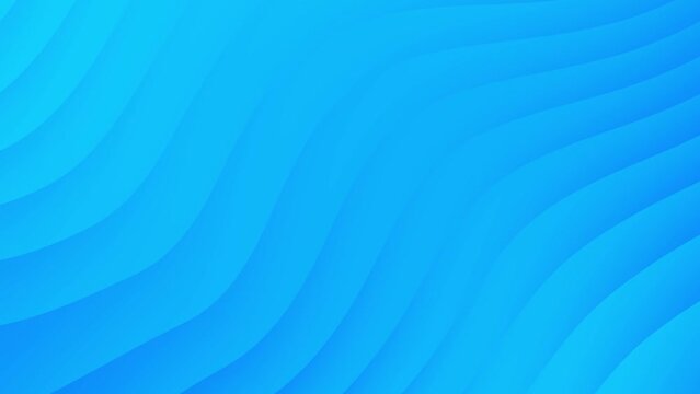 Sleek blue gradient abstract wavy pattern loop background animation.