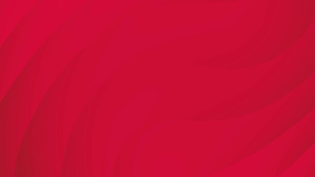 Abstract red gradient waves sleek loop background animation.