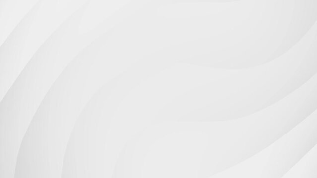 Abstract grey waves sleek loop background animation.