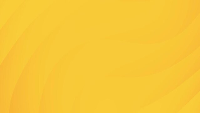 Abstract yellow gradient waves sleek loop background animation.